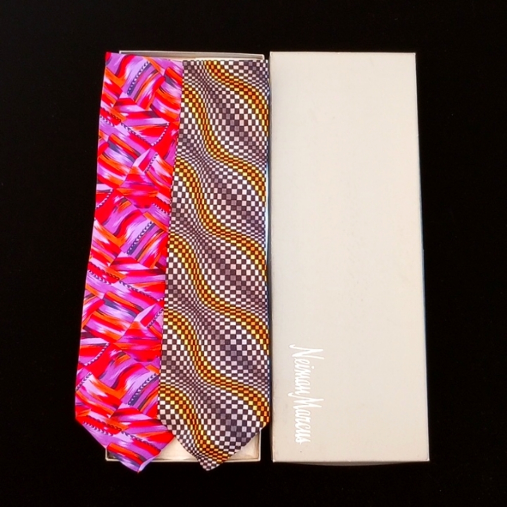 Missoni Bundle of 2 Neiman Marcus Ties 100%Silk NWT